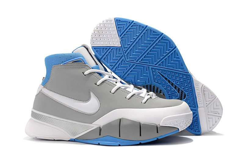 Nike Kobe 1 Protro ZK1 Grey Silver Blue Shoes
